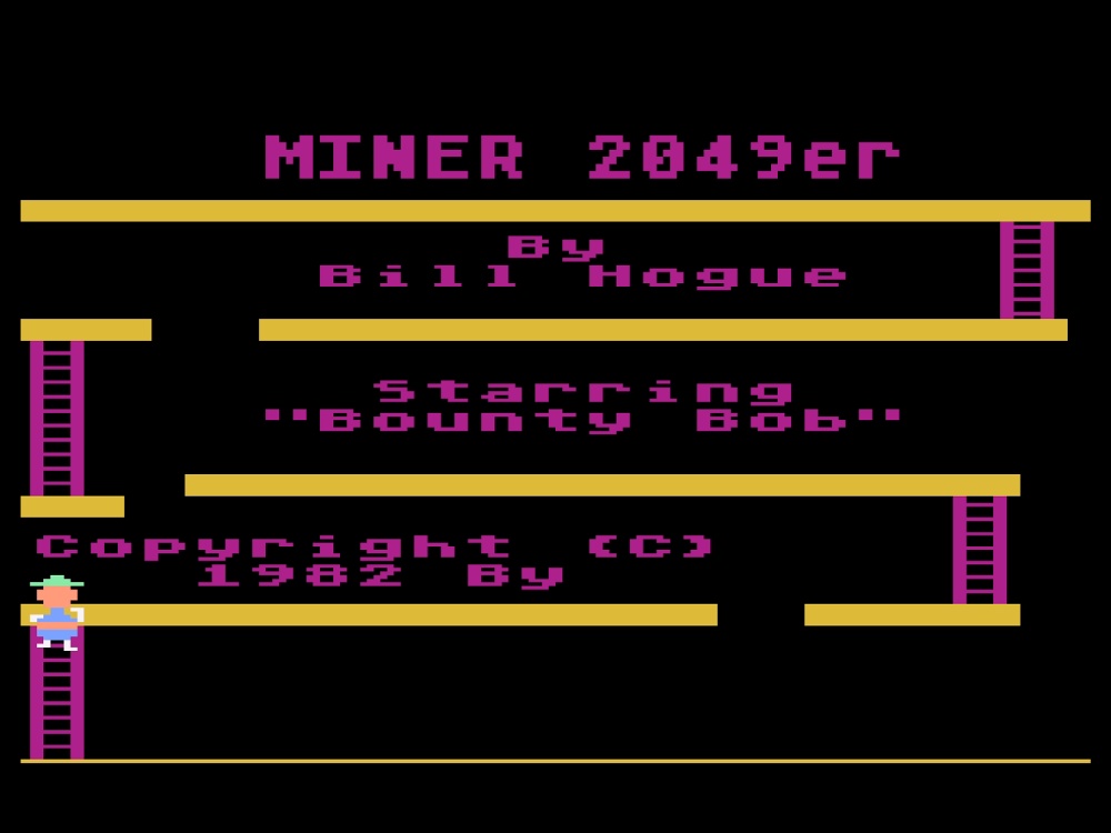 Title Screen of Miner 2049er for Atari 5200